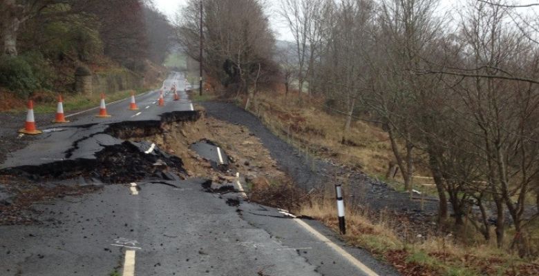 Crag End Road Slip