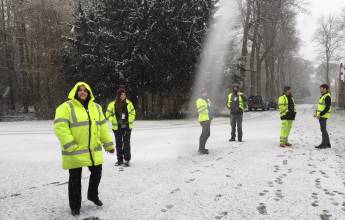 Ecological Clerk of Works Team in the Snow