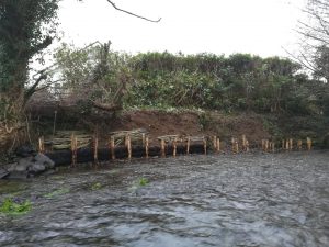 River bank reinforcement day 2, Wales