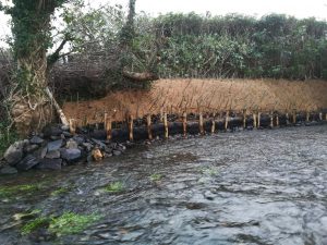 River bank reinforcement day 4, Wales