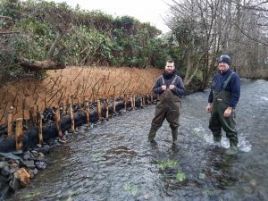 River bank stabilisation by Thomas Wilson and Angus Walker of EcoNorth