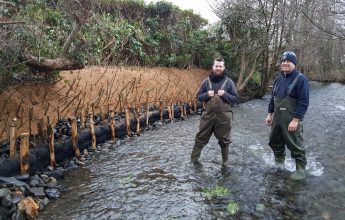 River bank stabilisation by Thomas Wilson and Angus Walker of EcoNorth