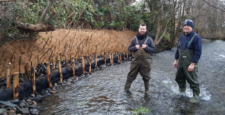 River bank stabilisation by Thomas Wilson and Angus Walker of EcoNorth