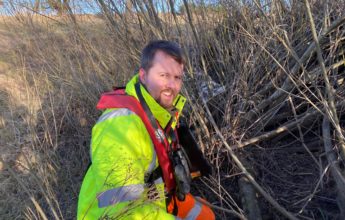 EcoNorth's Tom Wilson in the field