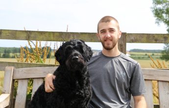 Alex and his lovely dog