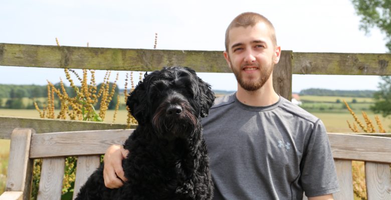 Alex and his lovely dog